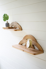 3 of 5:Arches Cane Wall Shelf