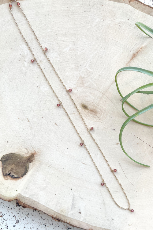 Delicate Gold Bead Choker Necklace