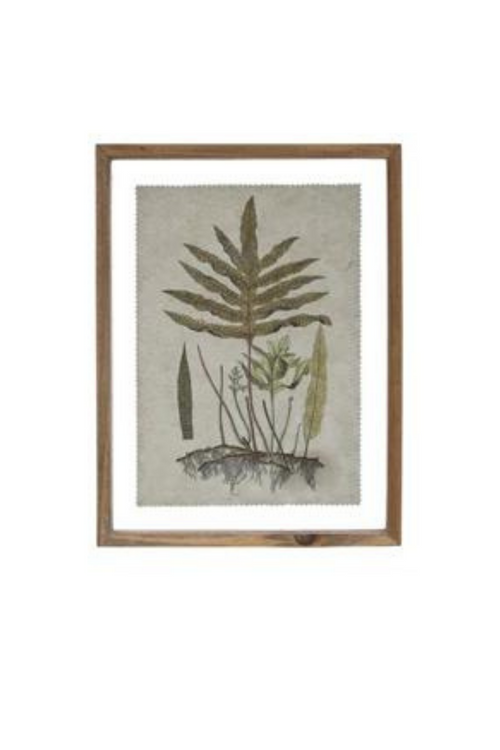 Creative Co-op Wood Framed Botanical Prints No.1