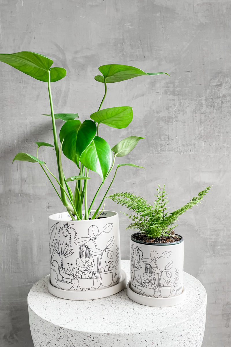 Accent Decor Plant Lady Pot