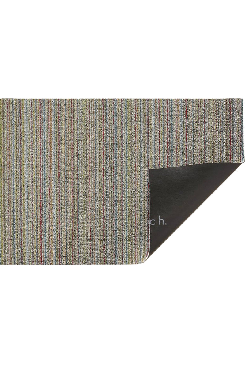 Soft Multi Skinny Stripe Shag Mat-Chilewich-ECOVIBE