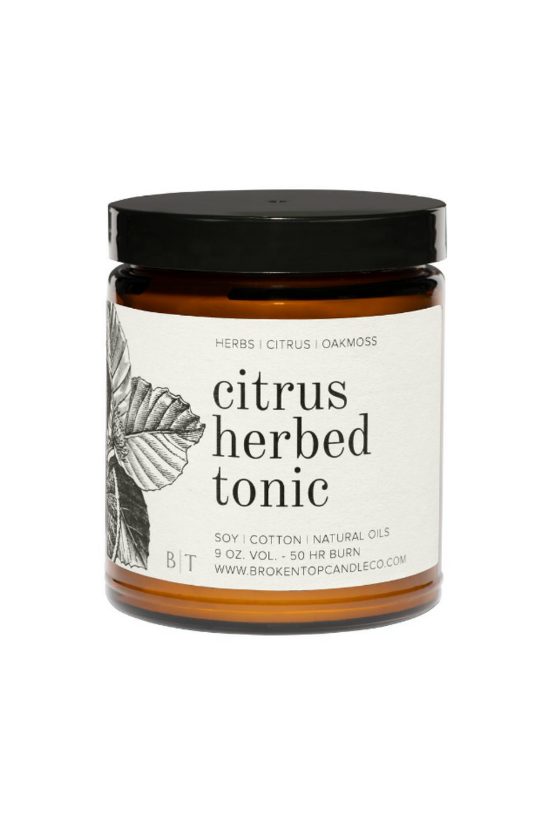 Citrus Herbed Tonic Soy Candle-Broken Top Candle Co.-ECOVIBE