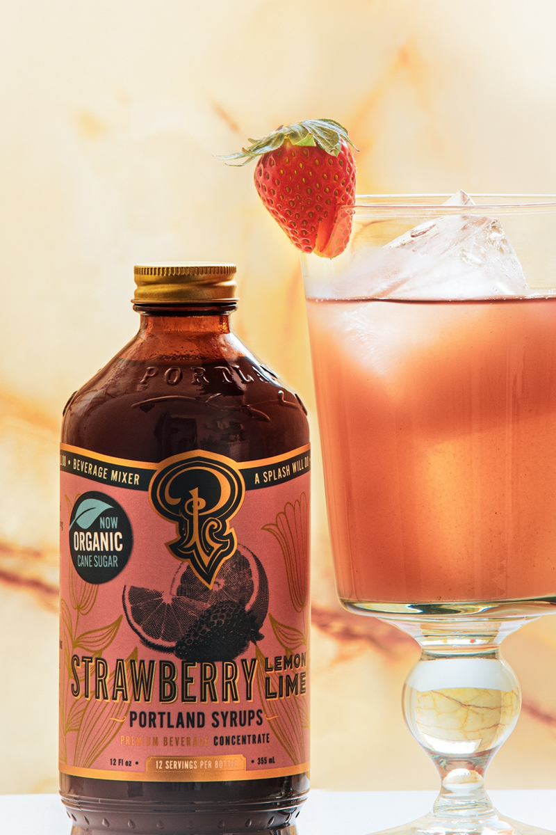 Strawberry Lemon-Lime Cocktail Syrup-Portland Syrups-ECOVIBE