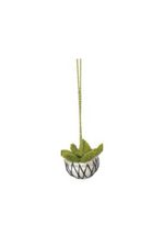 Creative-CoOp-Wool Felt-Cactus-Holiday-Ornament  