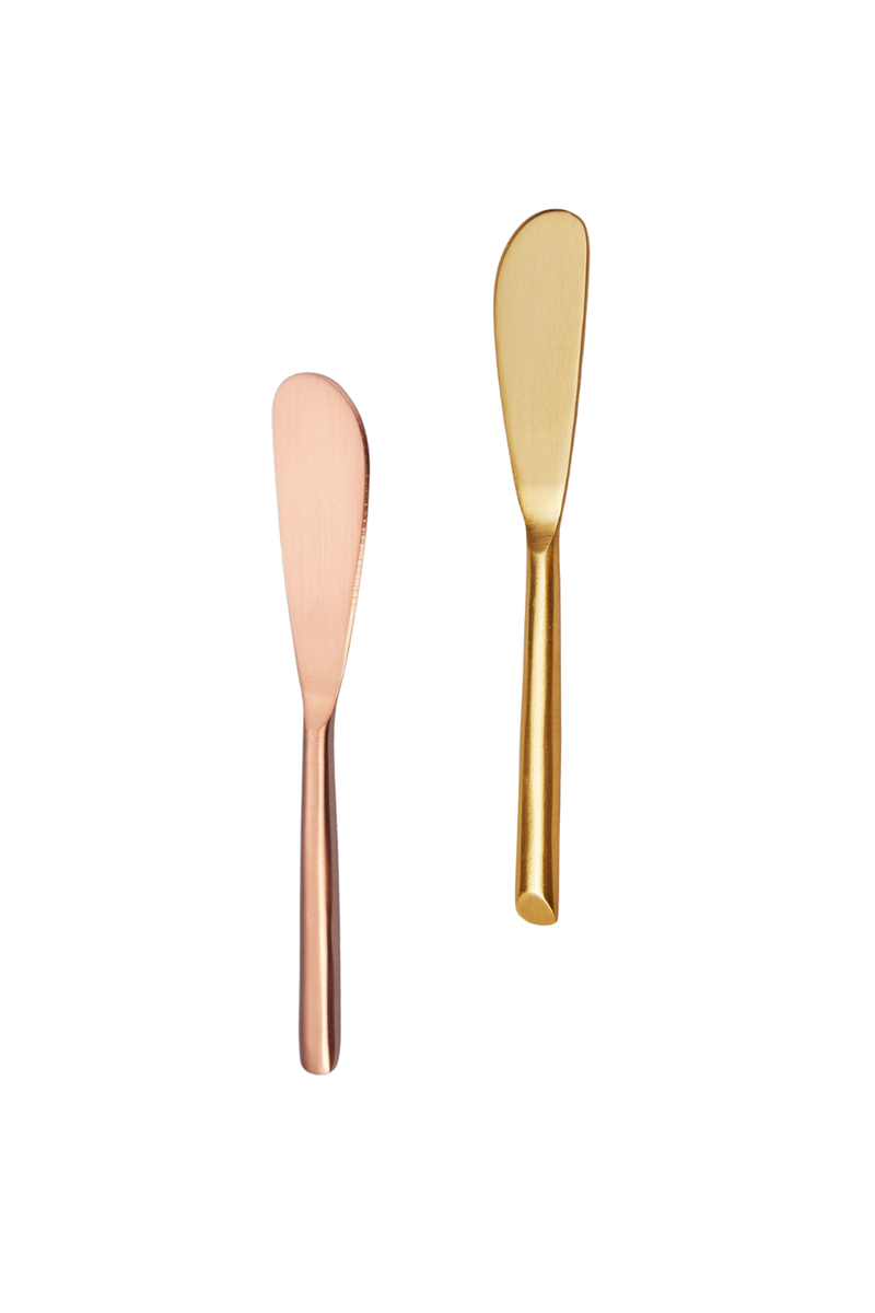 Be Home Metallic Spreader in Matte Gold and Matte Copper