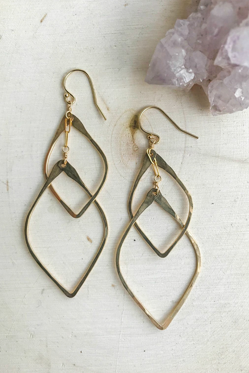 Double Lotus Earrings
