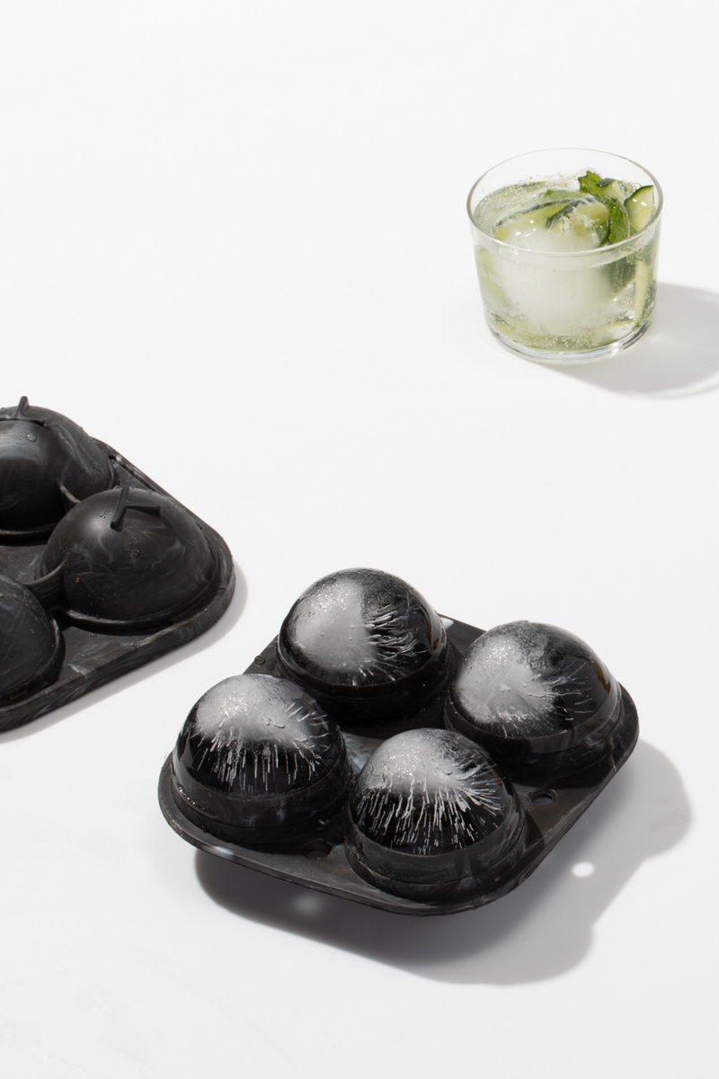W&P Peak Sphere Ice Tray in Charcoal