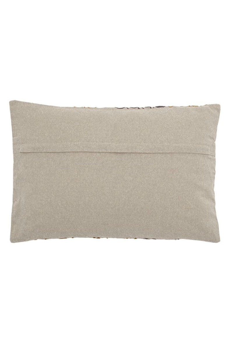 Bloom Embroidered Pillow-Bloomingville-ECOVIBE