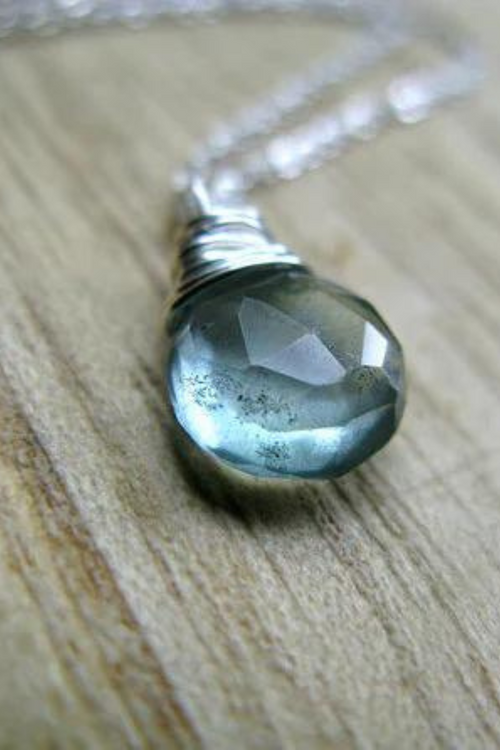 Moss Aquamarine Necklace