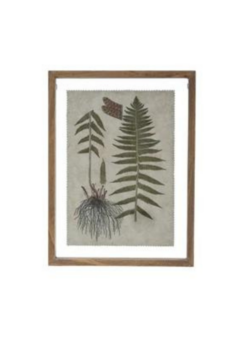 Creative Co-op Wood Framed Botanical Prints No.4