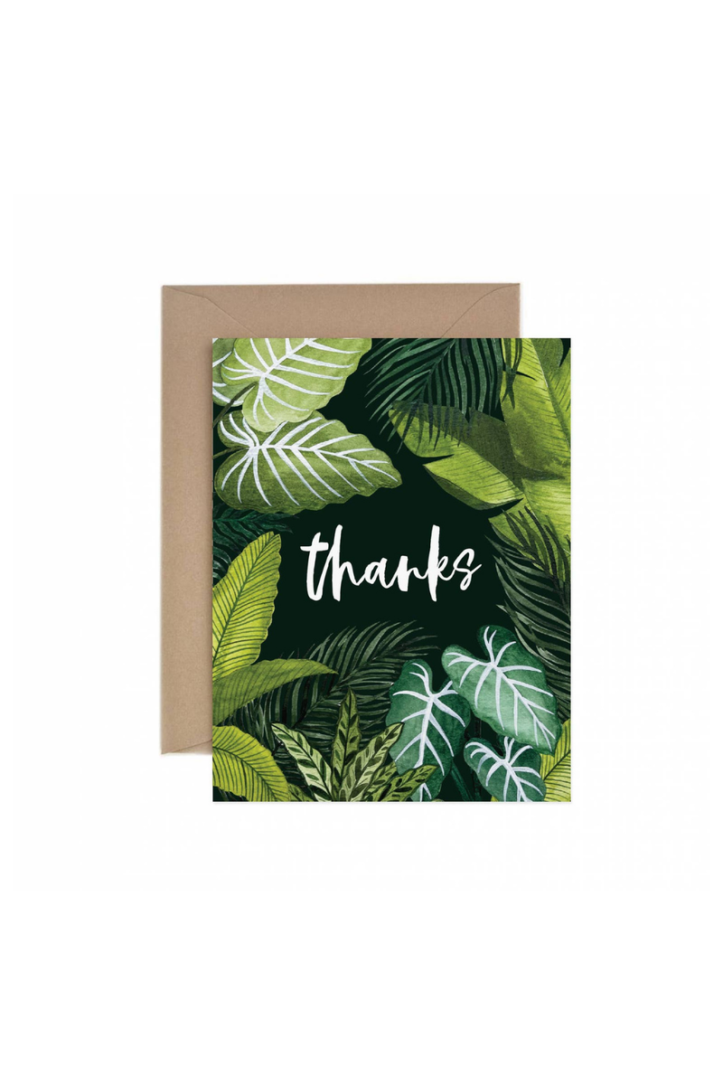 Paper Anchor Co Thanks Foliage Greeting Card