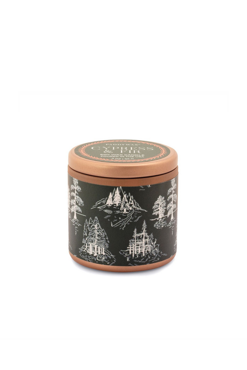 Cypress-Fir-Copper-Tin-Candle-green