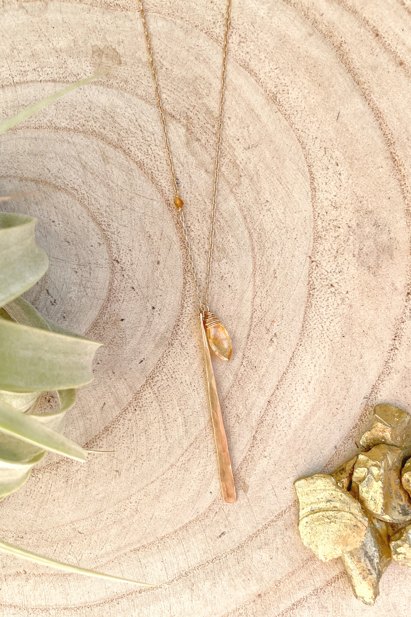 Tiny 2025 gem necklace