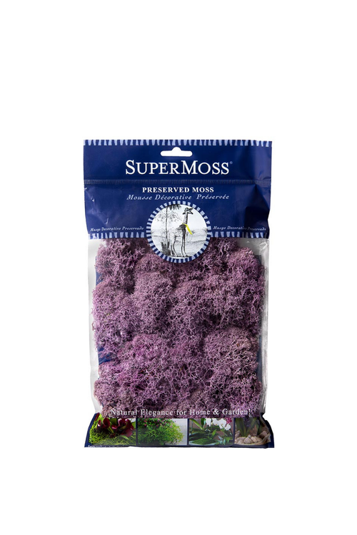Supermoss Reindeer Moss Preserved, Lavender- 2oz