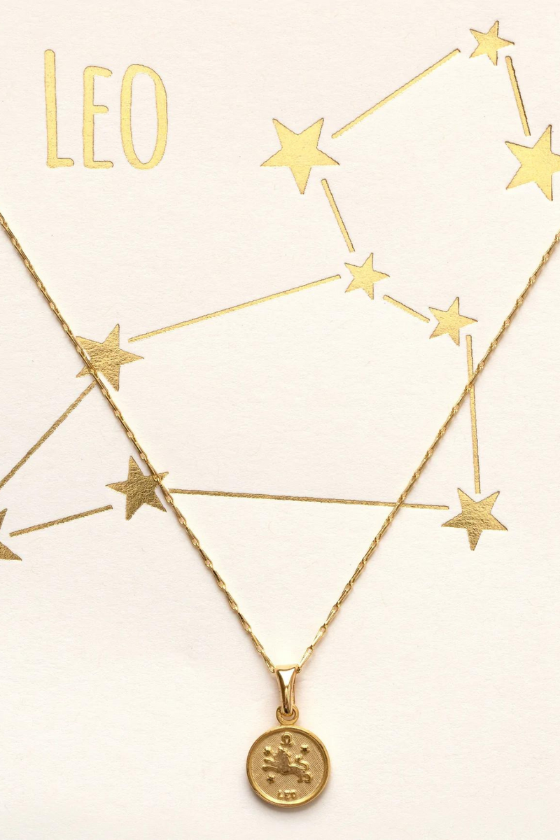 Tiny Zodiac Medallion Necklace-Amano Studio Jewelry-ECOVIBE