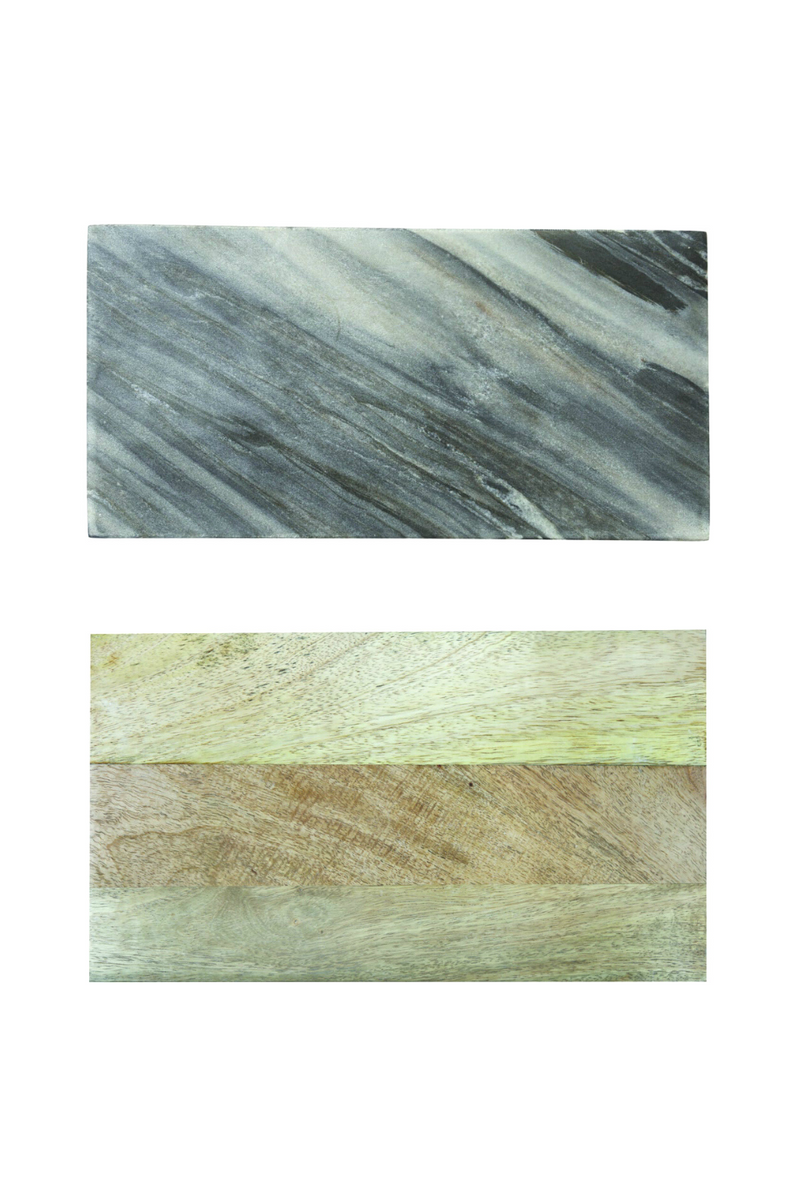 Marble + Wood Reversible Board-Be Home-ECOVIBE