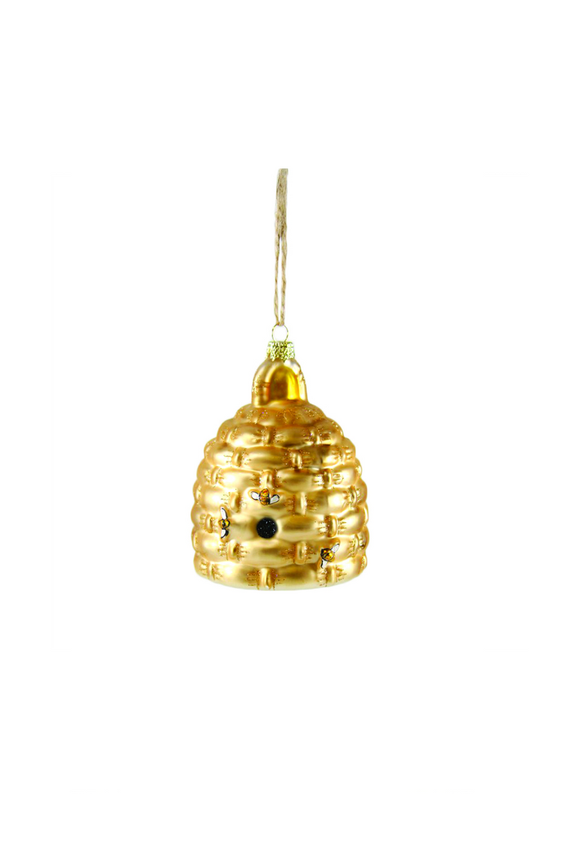  Cody-Foster-Bee-Hive-Glass-Holiday-Ornament