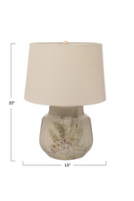 Creative-CoOp-Ceramic-Fern-Debossed-Table-Lamp