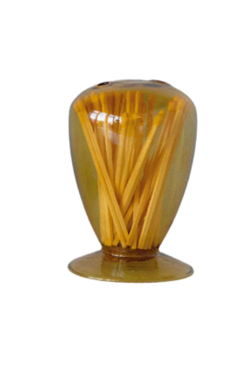 Creative-CoOp-Colored-Glass-Match-Holder-Cloche