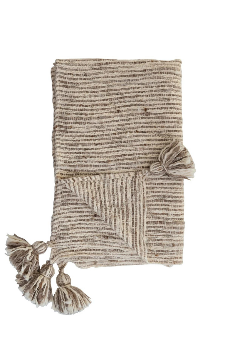 Creative-CoOp-Cotton-Wool-Woven-Neutral-Slub-Throw-Blanket