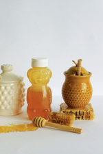Creative-CoOp-Honeycomb-Ceramic-Honey-Jar-Wood-Dipper