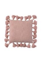 Creative-Coop-Blush-Pink-Cotton-Slub-Tassel-Pillow
