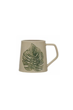 11 of 13:Debossed Leaf Ceramic Mug