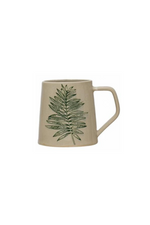 12 of 13:Debossed Leaf Ceramic Mug