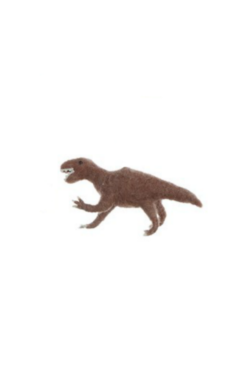 Creative Co-Op Wool Felt Dinosaur Ornament T-Rex