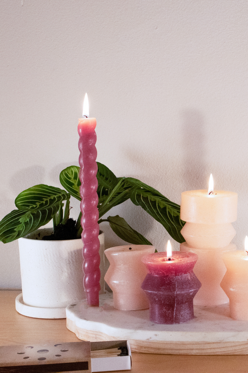 Creative-CoOp-Twisted Taper-Candles