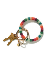    Ink-Alloy-Port-Striped-Beaded-Key-Ring