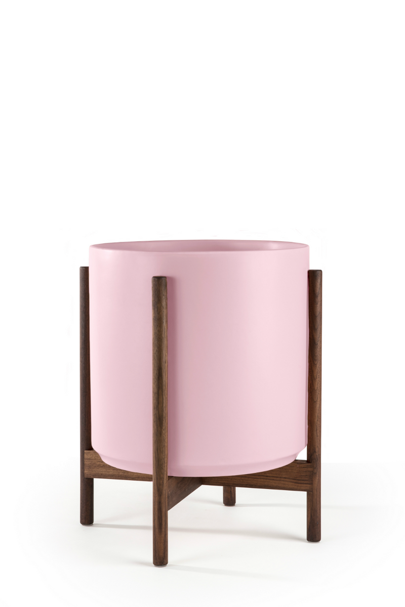 Blush Revival Ceramics Planter + Stand-LBE Design-ECOVIBE