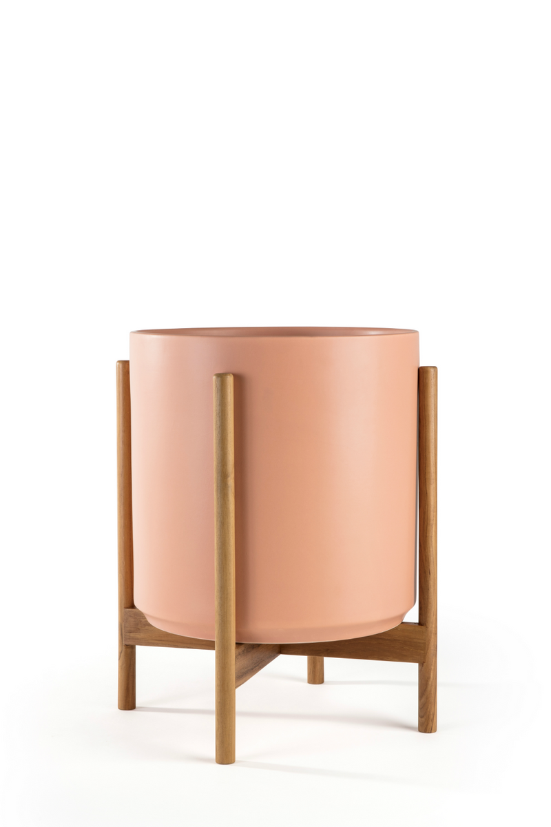 Peachycotta Revival Ceramics Planter + Stand-LBE Design-ECOVIBE