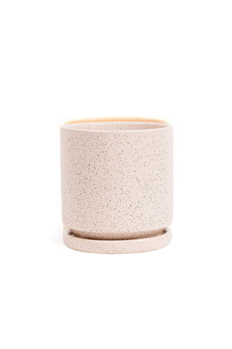 White Sesame Gemstone Ceramic Planter-Momma Pots-ECOVIBE