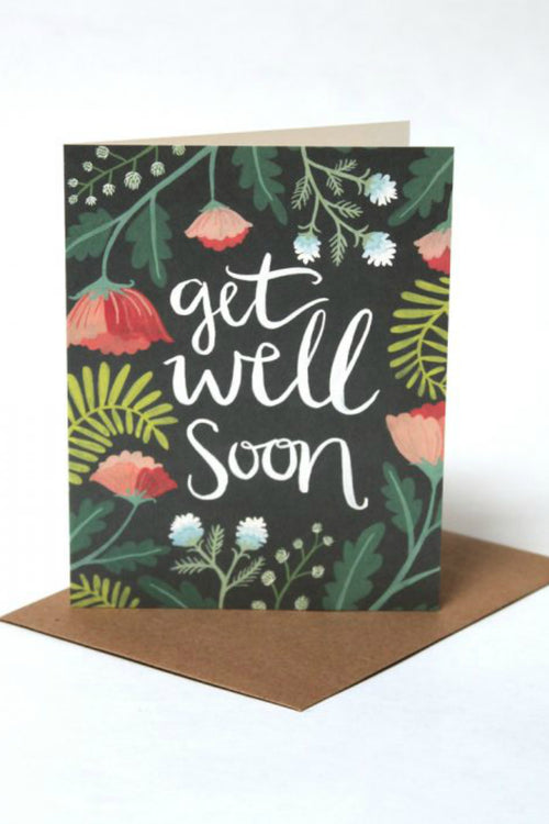 One Canoe Two Get Well Floral Greeting Card