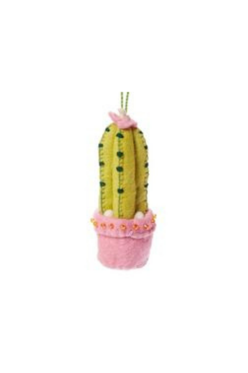 Spiny Cactus Wool Felt Ornament