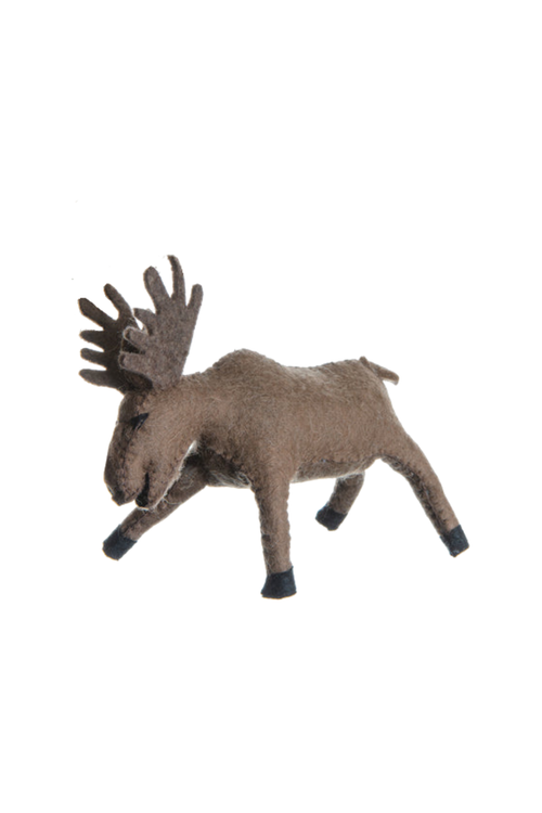 Moose Wool Felt Ornament