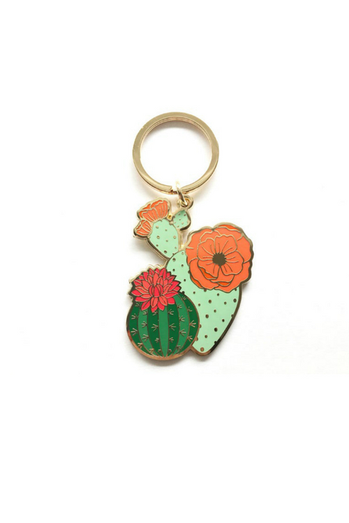 Paper Anchor Co. Blooming Cacti Keychain
