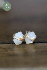 1 of 5:Pike Studs in Mother of Pearl