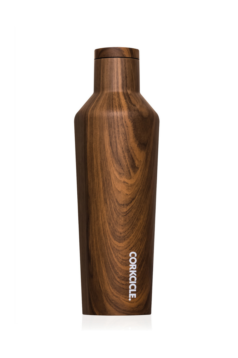 Corkcicle Canteen in Walnut Wood