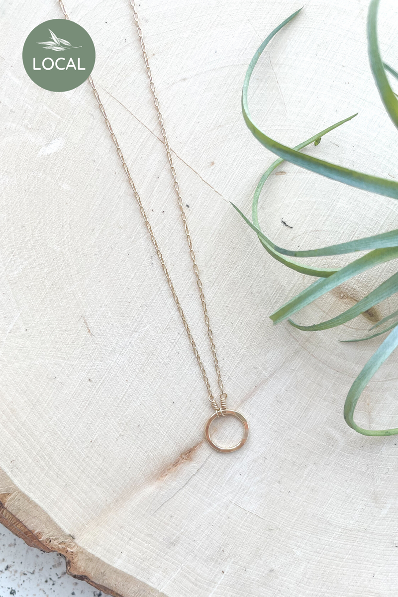 Elysium Jewelry Mini Circle Pendant Necklace