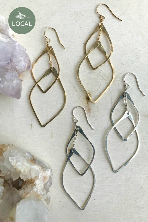 Double Lotus Earrings
