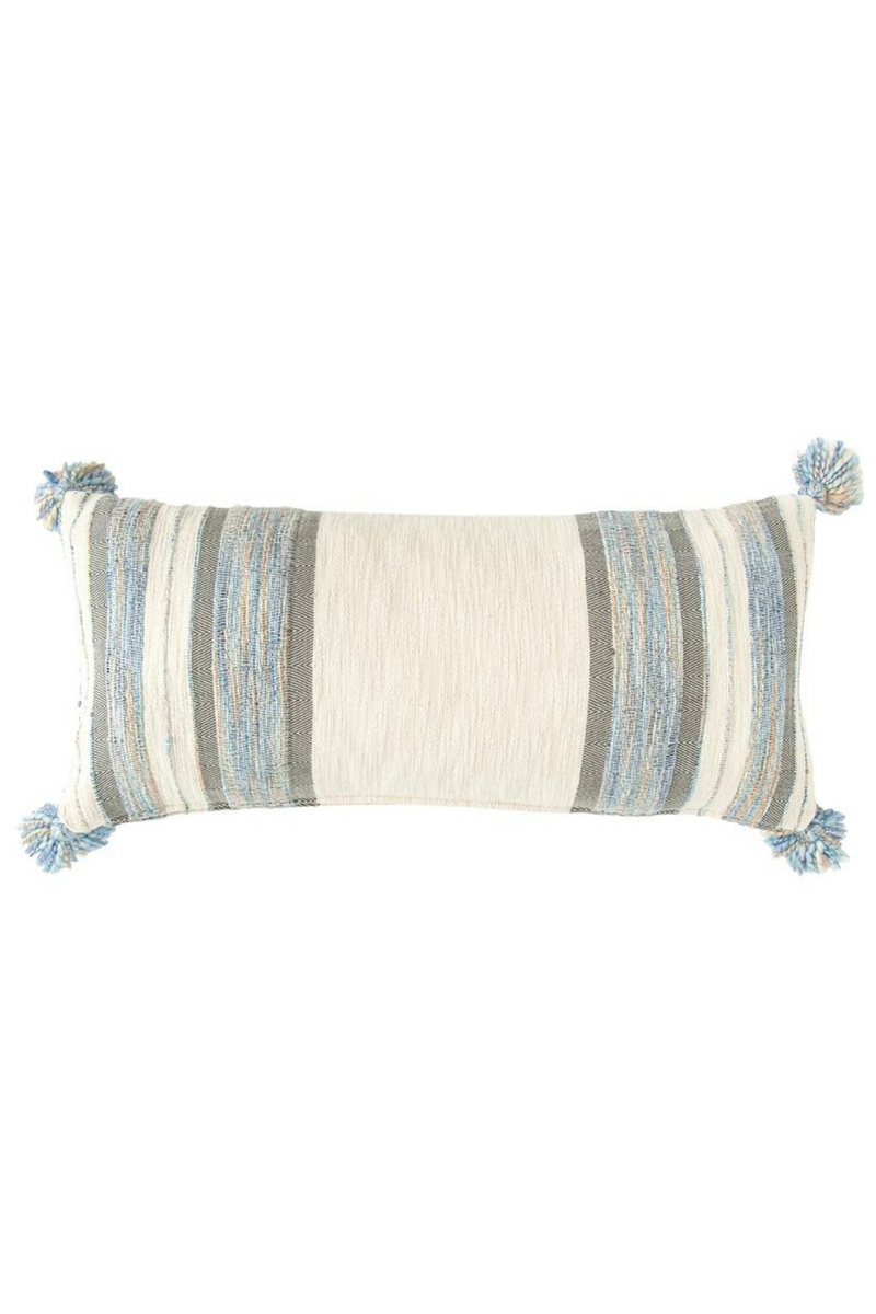 ECOVIBE-Creative-Co-Op-Azul-Tassel-Lumbar-Pillow