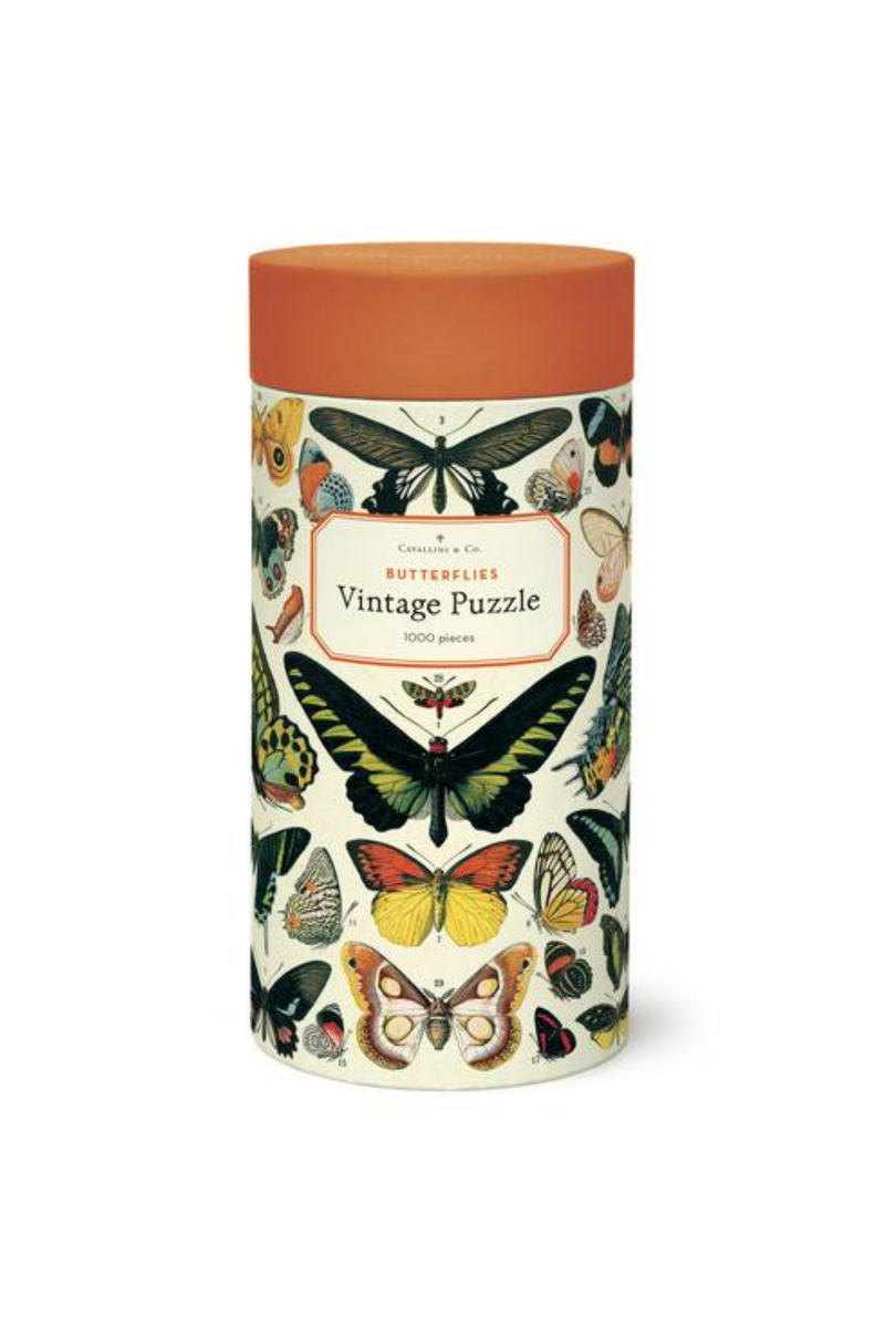 Cavallini & Co. Butterflies 1000 Piece Vintage Puzzle