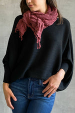 Rubyzaar Organic Cotton Scarf Oxblood
