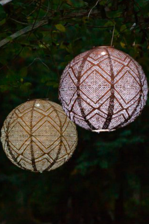 Soji Stella Market Solar Lantern in Bronze