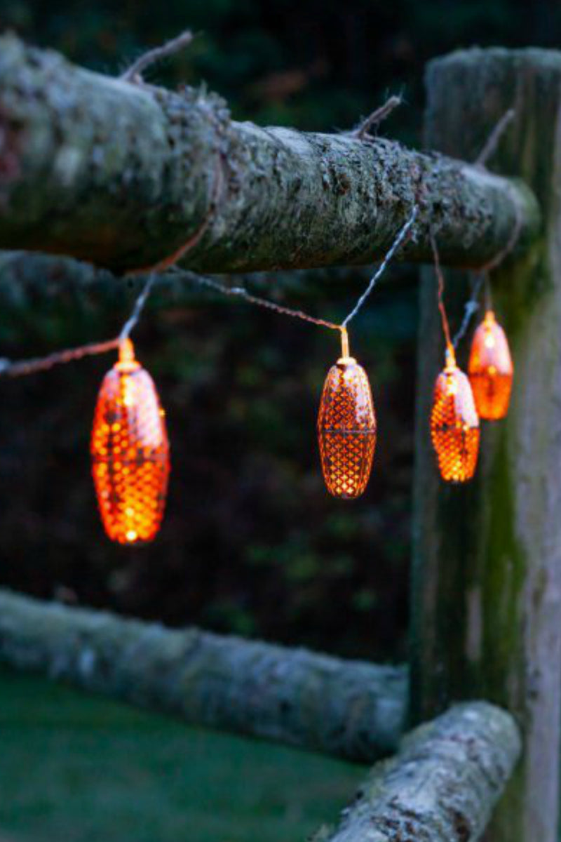 Allsop Stella Solar String Lights Marrakesh Copper