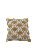 1 of 2:Chartreuse Tufted Cotton Pillow