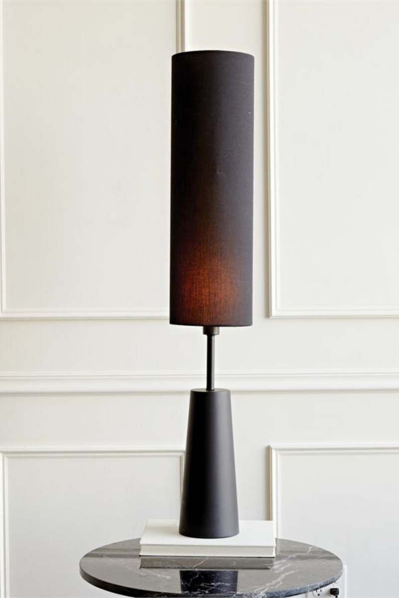 Bloomingville Black Wood Floor Lamp