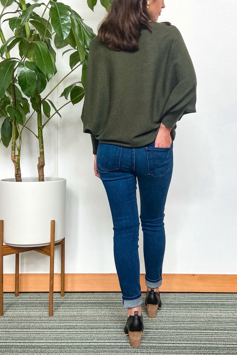 EcoVibe Brynn Sweater in Olive